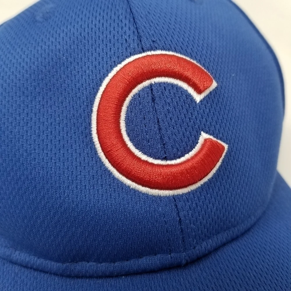 Vintage Logo Chicago Cubs OC Sports Hat Stitched Team MLB Blue Adjustable